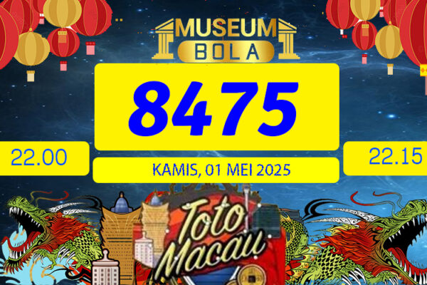 Result Toto Macau Pools Kamis 01 Mei 2025 22.00 Museumbola