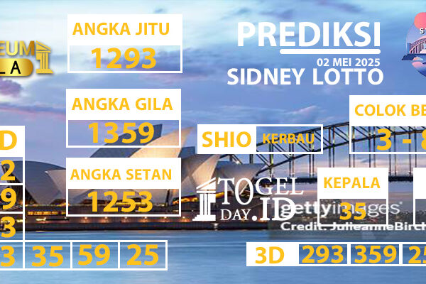 Museumbola – Prediksi Sydney Lotto Jumat. 02 Mei 2025 Museumbola