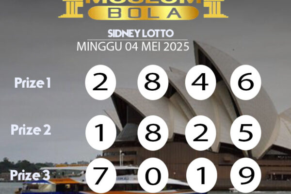 Result Sydney Lotto Minggu 04 Mei 2025
