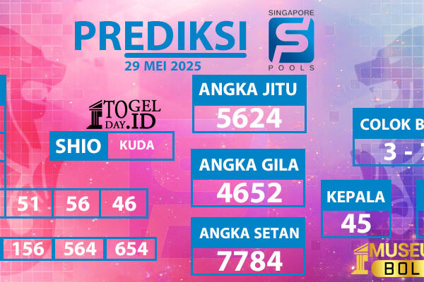 Prediksi Singapore Pools Kamis 29 Mei 2025