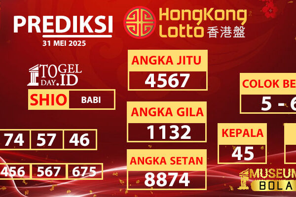 Prediksi Hongkong Pools Sabtu 31 Mey 2025