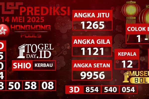 Prediksi Hongkong Pools Rabu 14 Mei