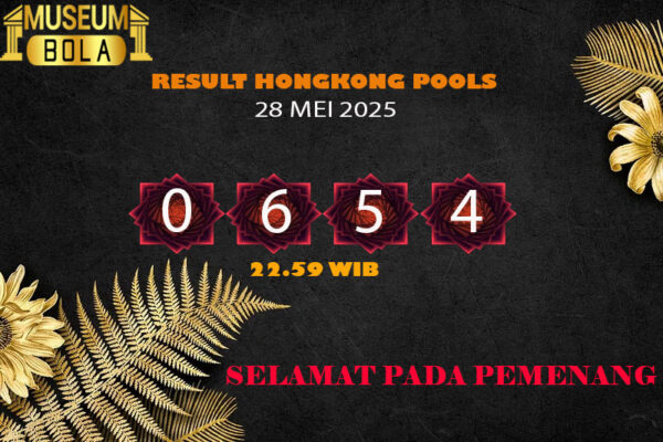 Result Hongkong Pools Rabu 28 Mei 2025