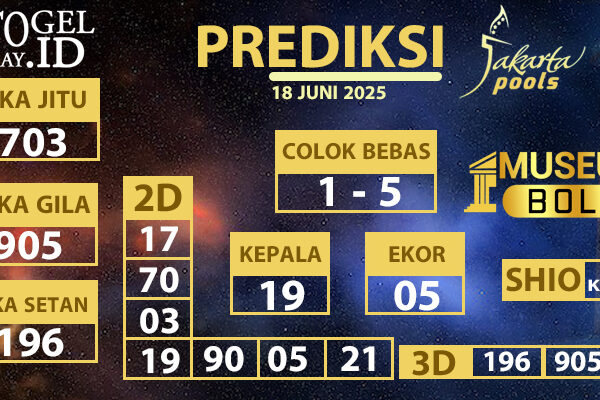 Museumbola Prediksi Jakarta Pools 18 Juni 2025 Museumbola