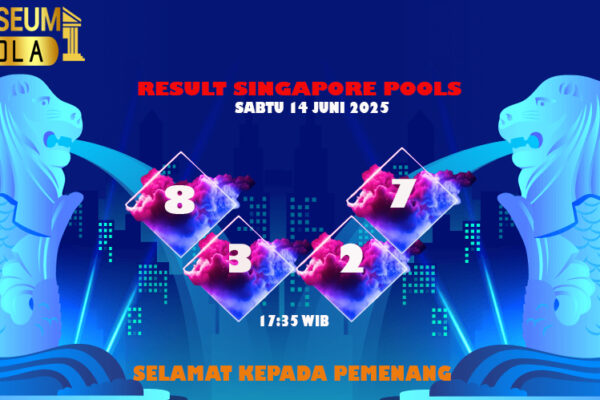 Museumbola – Result Singapore Sabtu, 14 Juni 2025 Museumbola