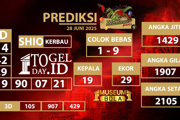 Museumbola – Prediksi Toto Macau, 28 Juni 2025 Museumbola