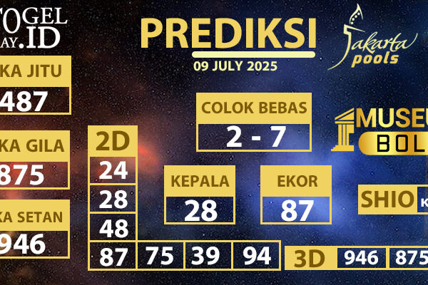 Museumbola – Prediksi Jakarta Pools, 09 July 2025 Museumbola