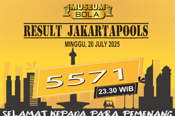Museumbola – Result Jakarta Pools, 20 July 2025 Museumbola
