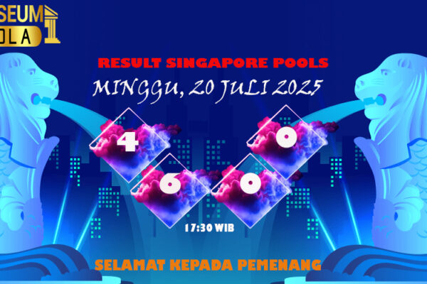 Museumbola – Result Singapore, 20 July 2025 Museumbola