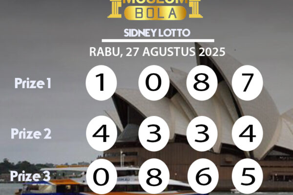 Museumbola – Result Sydney Lotto, 27 Agustus 2025 Museumbola