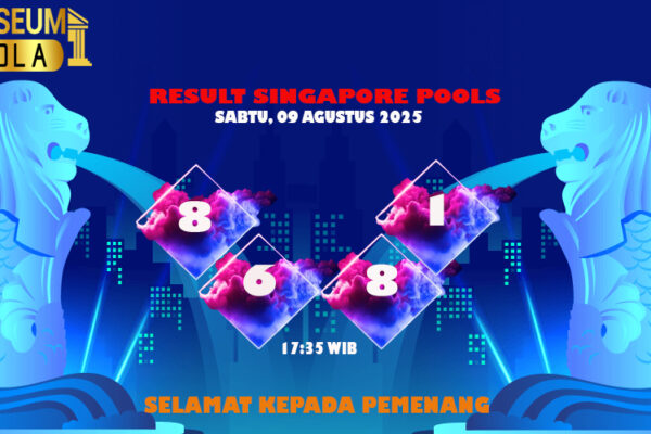 Museumbola – Result Singapore, 09 Agustus 2025 Museumbola