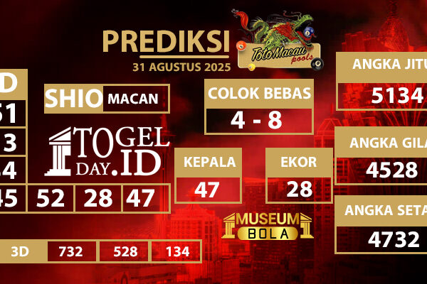 Museumbola – Prediksi Kingkong Pools, 31 Agustus 2025 Museumbola